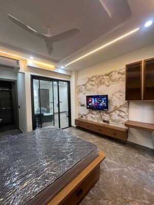 Living Room in Studio Builder Floor at Vipul Square, Sushant Lok I – for Rent