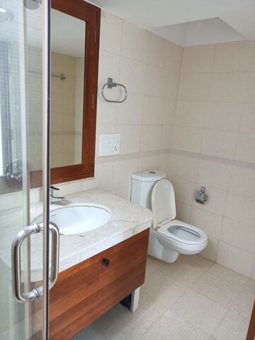 Bathroom in 3 BHK Apartment at Rohan Madhuban, Bavdhan – for Rent