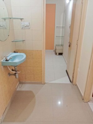 Bathroom in 2 BHK Apartment at Prahlad Nagar – for Rent