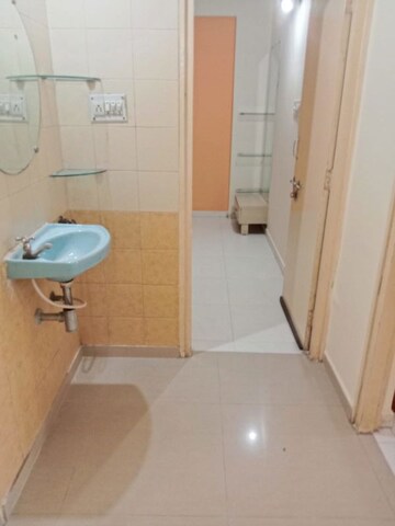 Bathroom in 2 BHK Apartment at Prahlad Nagar – for Rent