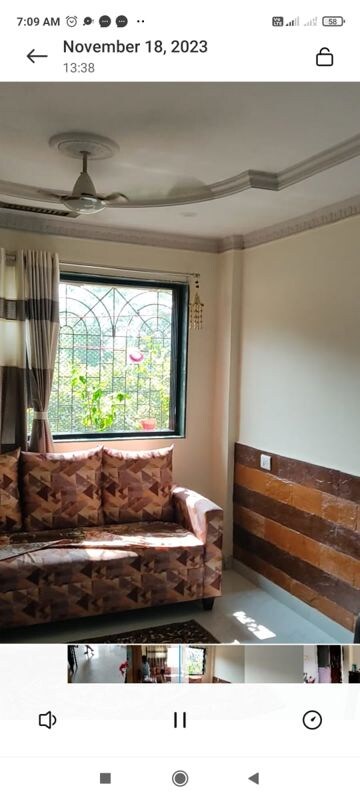 Living Room in 1 BHK Apartment at Prestige Residency Thane, Ghodbunder Road – for Sale