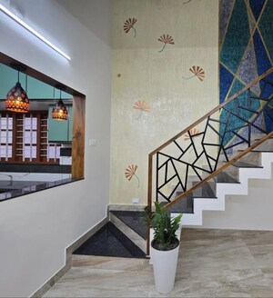 Staircase in 3 BHK Villa at Pathiripala – for Sale