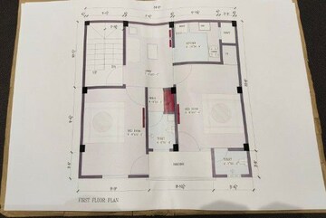 Floor Plan in 2 BHK Builder Floor at Burari – for Sale