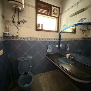 Bathroom in 3 BHK Apartment at Jangpura – for Rent