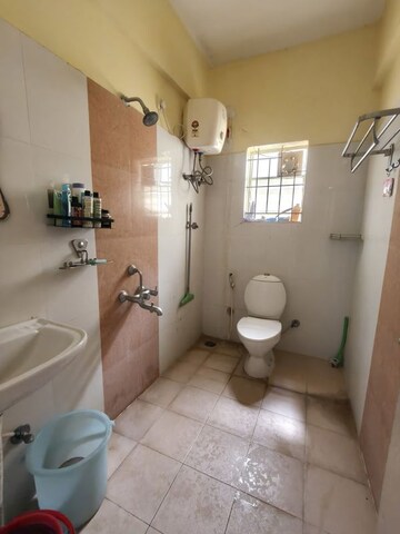 Bathroom in 2 BHK Apartment at SVS Krishna Ikon, Old Airport Road – for Rent