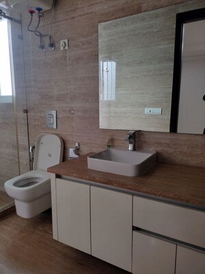 Bathroom in 4 BHK Builder Floor at Green Park Extension – for Rent