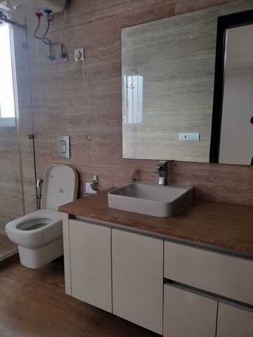 Bathroom in 4 BHK Builder Floor at Green Park Extension – for Rent