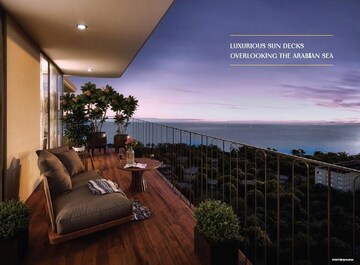 Balcony in 2 BHK Apartment at Platinum Oceanic, Khar West – for Sale