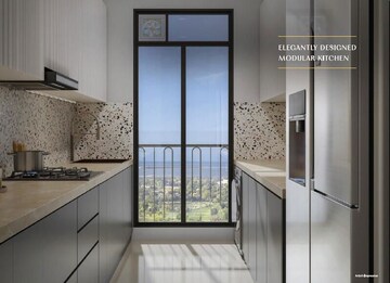 Kitchen in 3 BHK Apartment at Platinum Oceanic, Khar West – for Sale