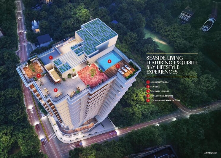 Exterior View, platinum-oceanic 3 Bedroom 1100 Sq.Ft. Apartment In Khar West Mumbai 9845003