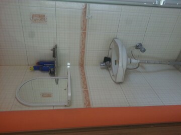 Bathroom in 1 RK Independent House at Rt Nagar – for Rent