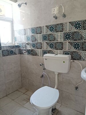 Bathroom in 1 BHK Builder Floor at Manpada – for Rent