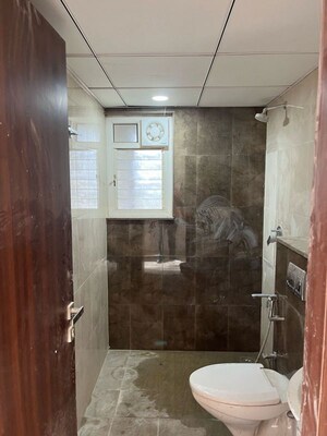 Bathroom in 2 BHK Apartment at Bhartiya Nikoo Homes, Thanisandra Main Road – for Rent