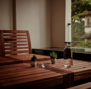 Living Room in 3 BHK Apartment at Siolim – for Rent