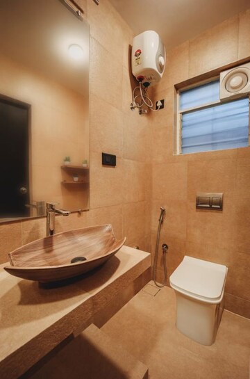 Bathroom in 3 BHK Apartment at Siolim – for Rent