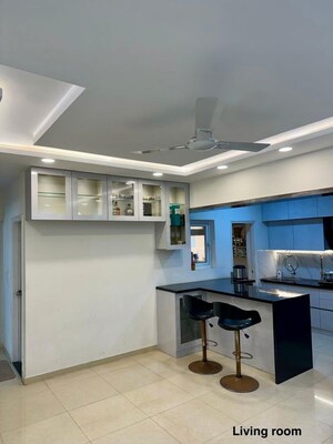 Living Room in 3 BHK Apartment at Krishvi Dhavala, Bellandur – for Rent