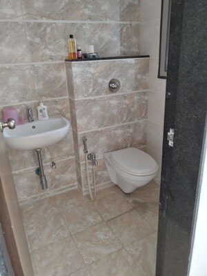 Bathroom in 3 BHK Apartment at Anshul Eva, Bavdhan – for Rent