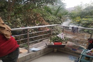 Balcony in 2 BHK Builder Floor at New Ashok Nagar – for Rent
