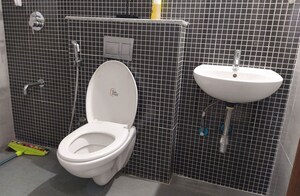 Bathroom in 2 BHK Apartment at Lodha Panacea 1, Dombivli East – for Rent