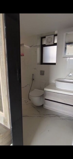 Bathroom in 2 BHK Apartment at K Raheja Palm Court, Malad West – for Rent