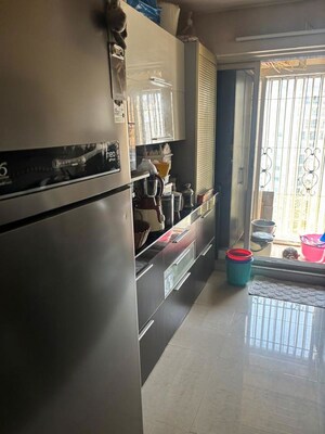 Kitchen in 2 BHK Apartment at Anmol Tower, Goregaon West – for Rent