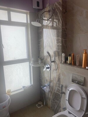 Bathroom in 2 BHK Apartment at Wadhwa Atmosphere O2, Mulund West – for Rent