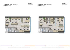 Floor Plan in  Office Space at Raheja Prime 1, Juinagar – for Sale