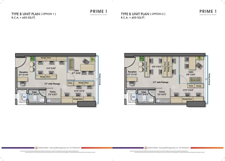Floor Plan, raheja-prime-1 Commercial Office Space 1450 Sq.Ft. In Juinagar Navi Mumbai 9847089