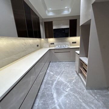 Kitchen in 3 BHK Builder Floor at Sushant Lok I – for Sale