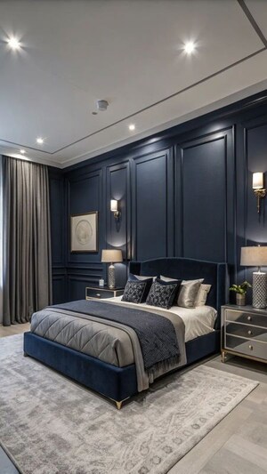 Bedroom in 4 BHK Builder Floor at Surajmal Vihar – for Rent