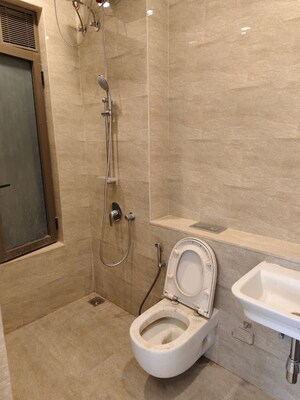Bathroom in 3 BHK Apartment at Adani Ten BKC, Bandra East – for Rent