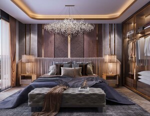 Living Room in 4 BHK Apartment at West View Society, Salisbury Park – for Sale