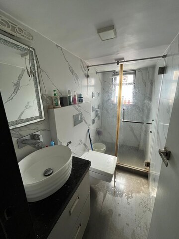 Bathroom in 2 BHK Apartment at Almeida Park, Bandra West – for Rent