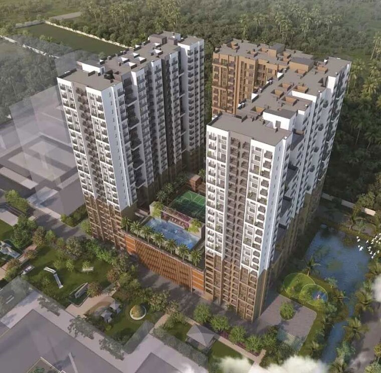 Exterior View, godrej-seven 3 Bedroom 1283 Sq.Ft. Apartment In Joka Kolkata 9847492