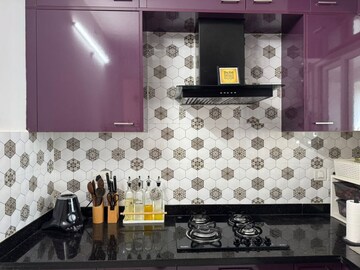 Kitchen in 3 BHK Apartment at Aparna Sarovar Zenith, Nallagandla – for Rent