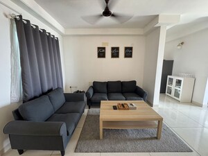 Living Room in 3 BHK Apartment at Aparna Sarovar Zenith, Nallagandla – for Rent