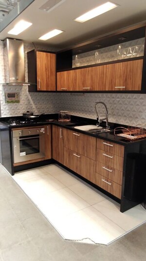 Kitchen in 3 BHK Apartment at Adani Ten BKC, Bandra East – for Rent