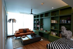 Living Room in 5 BHK Apartment at Panchshil Towers, Kharadi – for Sale