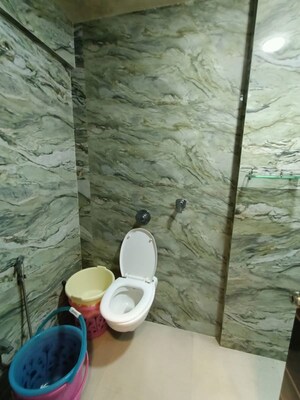 Bathroom in 2 BHK Apartment at Devashree Park, Kolshet Road – for Rent