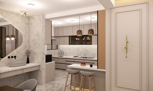 Kitchen in 3 BHK Apartment at Hermes Heritage Homes, Shastrinagar – for Sale