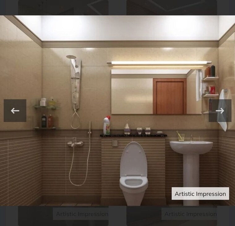 Bathroom, godrej-evergreen-square 2 Bedroom 700 Sq.Ft. Apartment In Hinjewadi Phase 3 Pune 9847651