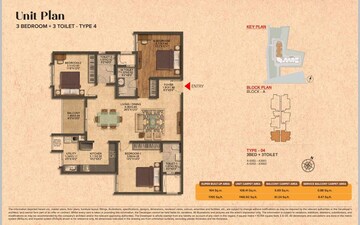 Master Plan in 3 BHK Apartment at Brigade Citrine, Budigere Cross – for Sale