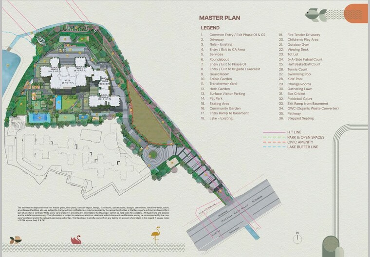Master Plan, brigade-lakecrest 3.5 Bedroom 2153 Sq.Ft. Apartment In Bhattarahalli Bangalore 9824904