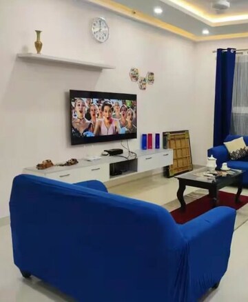 Living Room in 3.5 BHK Apartment at Pashmina Waterfront, Old Madras Road – for Rent