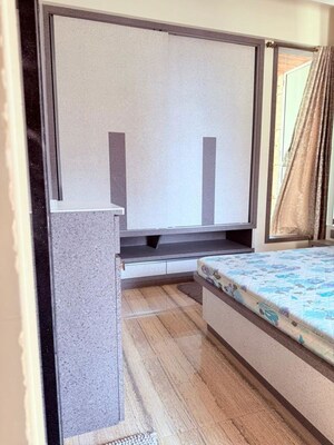 Bedroom in 2 BHK Apartment at Larkins Pride Palms, Kolshet Road – for Rent