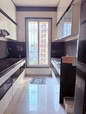 Kitchen in 2 BHK Apartment at Larkins Pride Palms, Kolshet Road – for Rent