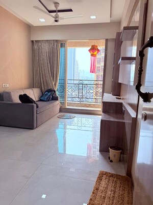 Living Room in 2 BHK Apartment at Larkins Pride Palms, Kolshet Road – for Rent