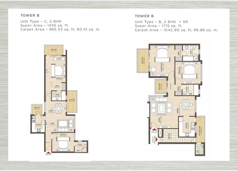 Floor Plan, kashish-manor-one 2 Bedroom 1715 Sq.Ft. Apartment In Sector 111 Gurgaon 9848026