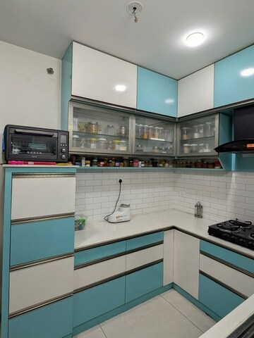 Kitchen in 2.5 BHK Apartment at Aparna Serene Park, Kondapur – for Rent