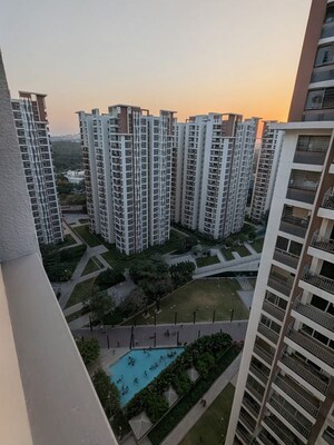 Balcony in 2.5 BHK Apartment at Aparna Serene Park, Kondapur – for Rent